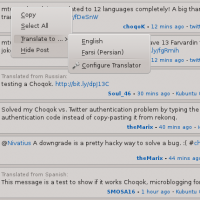 Choqok Translator Preview